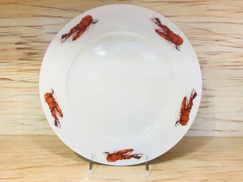 Ceramic Treasures Crawfish Dinner Plate, 10.25"