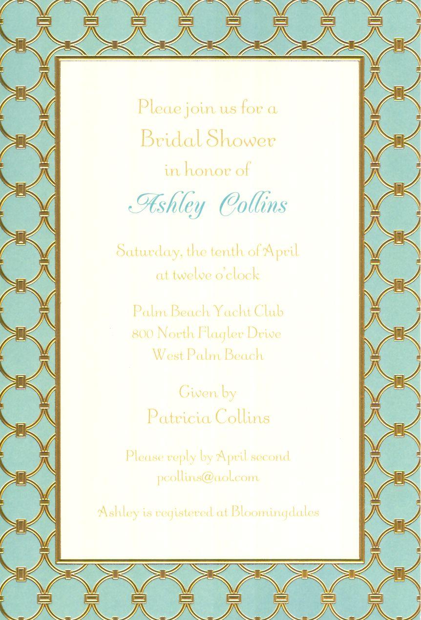 Invitation-Athena Oxford Blue/Gold