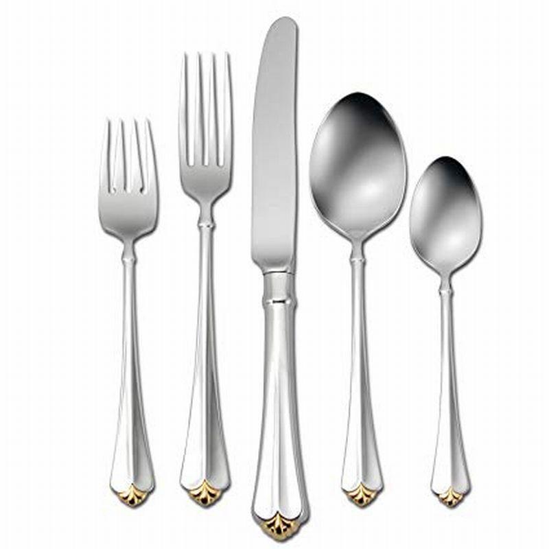 Golden Juilliard 5 Piece Place Setting
