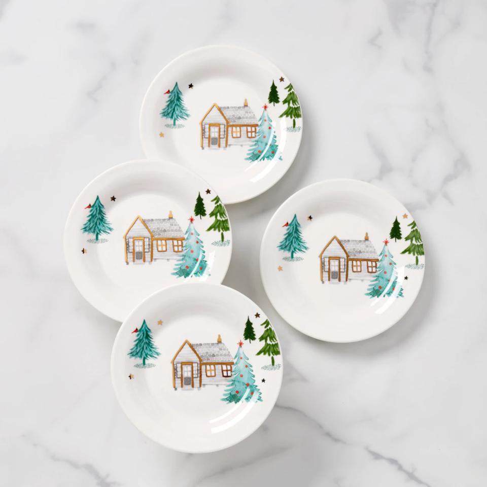 Balsam Lane Cabin Tidbit Plates-Set of 4