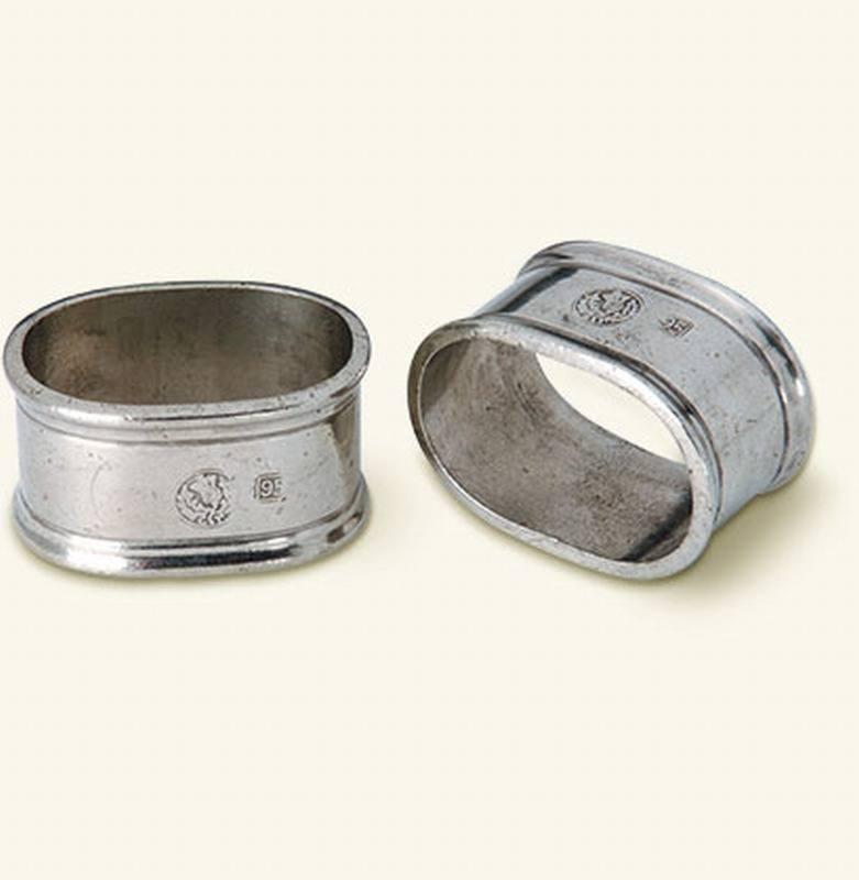 Oval Napkin Ring Pair