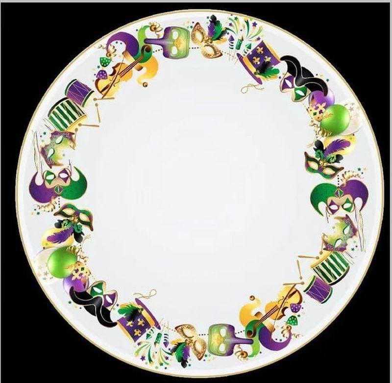 Mardi Gras Serving Bowl