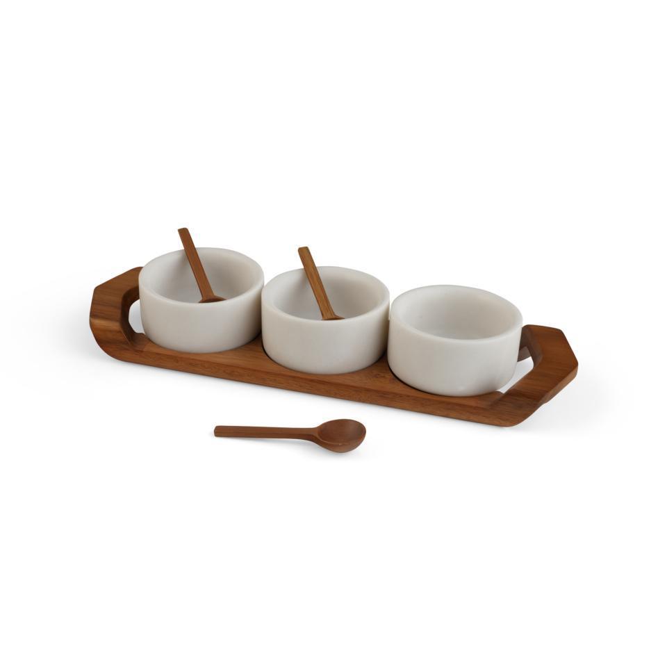 Condiment Tray with Spoons