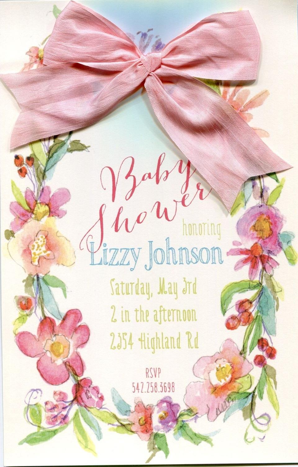 Invitation-Fille Fleur