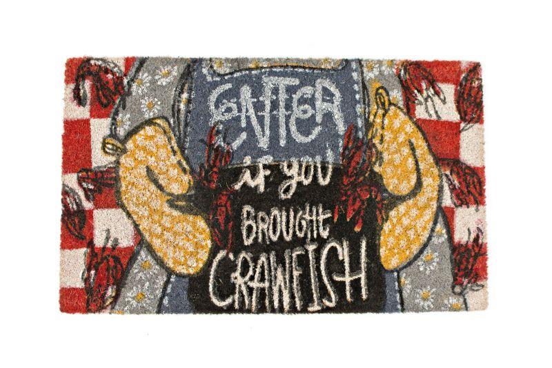 Door Mat-Enter if You Brought Crawfish