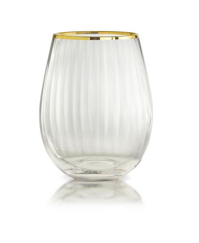 Gold Rocher Stemless Wine-Set/4