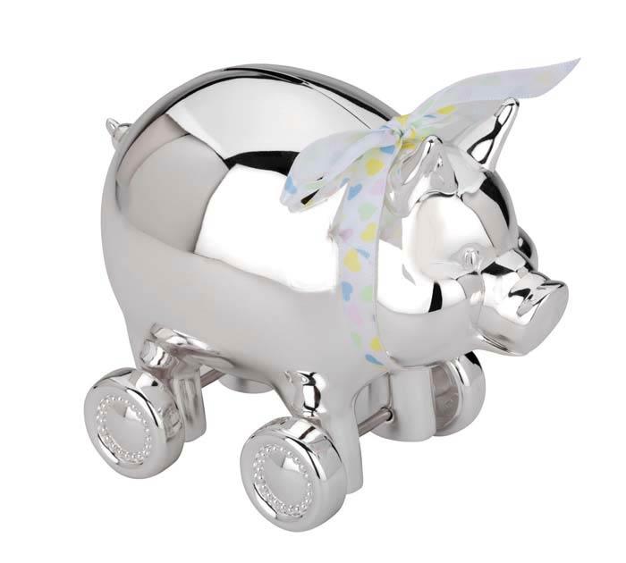 Piggy with Wheels Bank