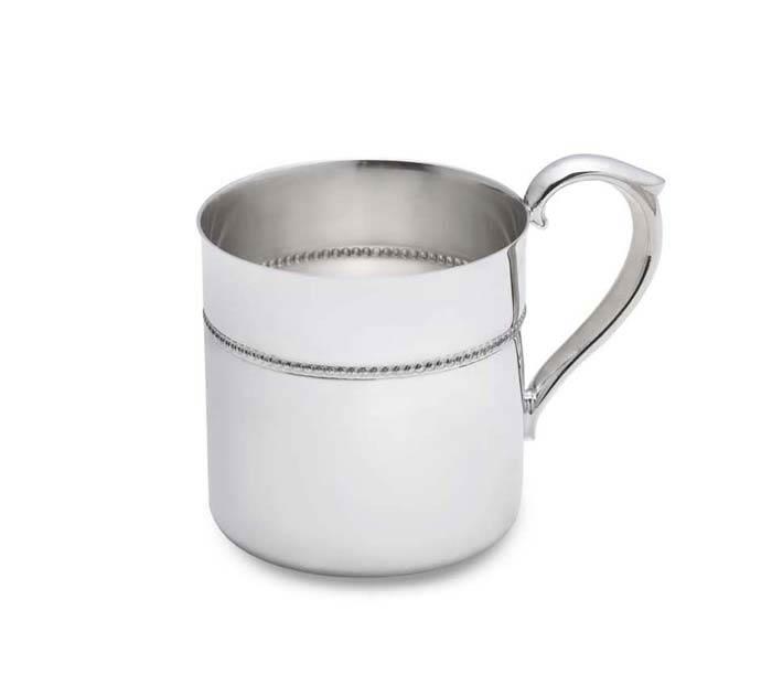 Royal Bead Silverplate Baby Cup