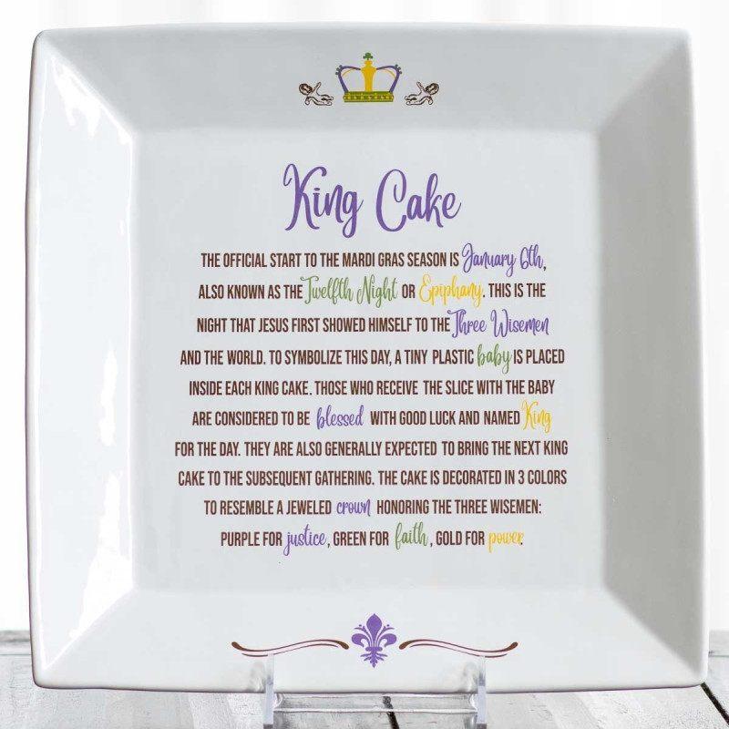 Story of King Cake Platter