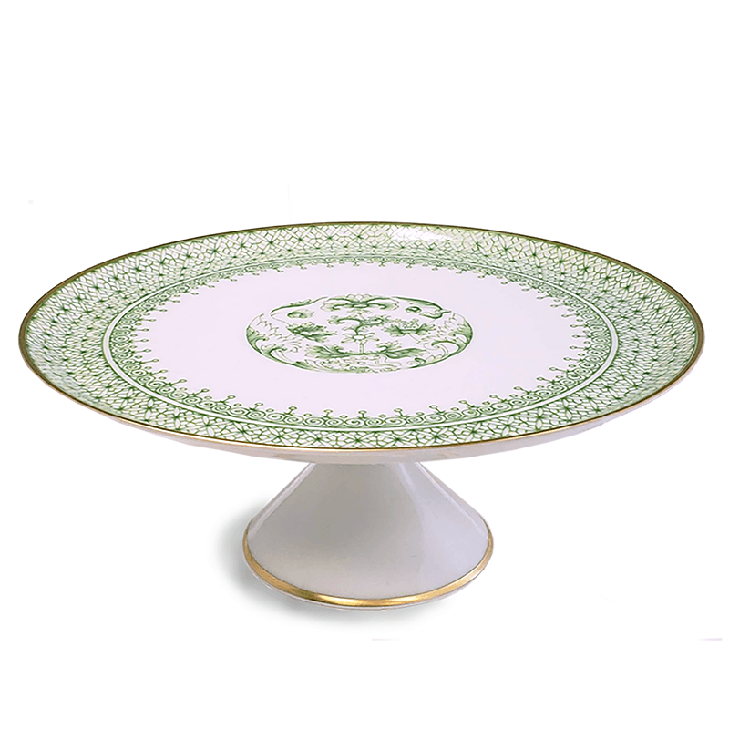 Green Lace Cake Stand Small