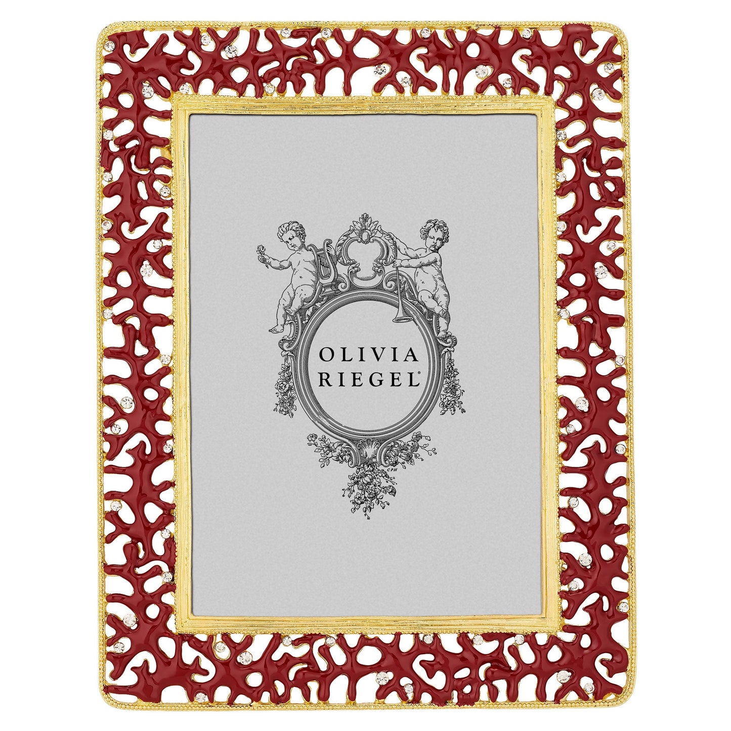 Coral Enamel Picture Frame