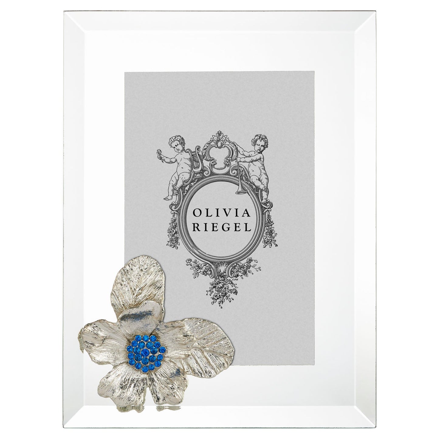 Botanica Picture Frame with Capri Blue Stones
