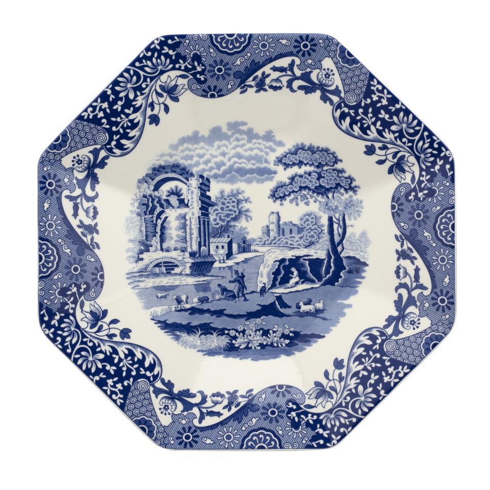 Blue Italian 14" Octagonal Platter