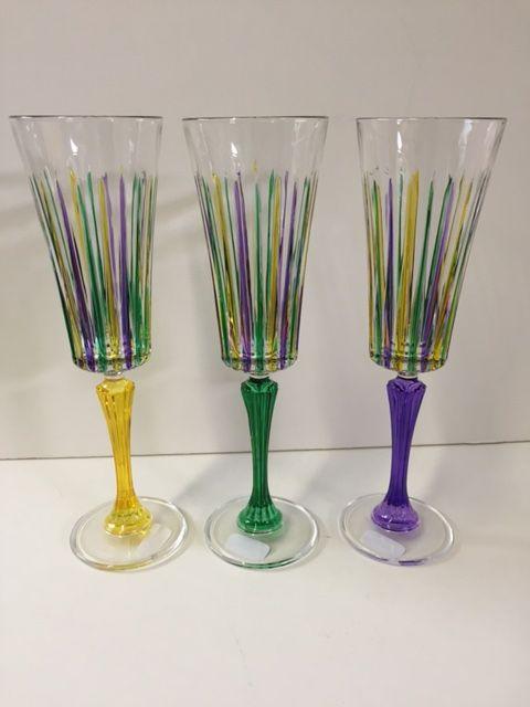 Timeless Flute Each-Mardi Gras colors