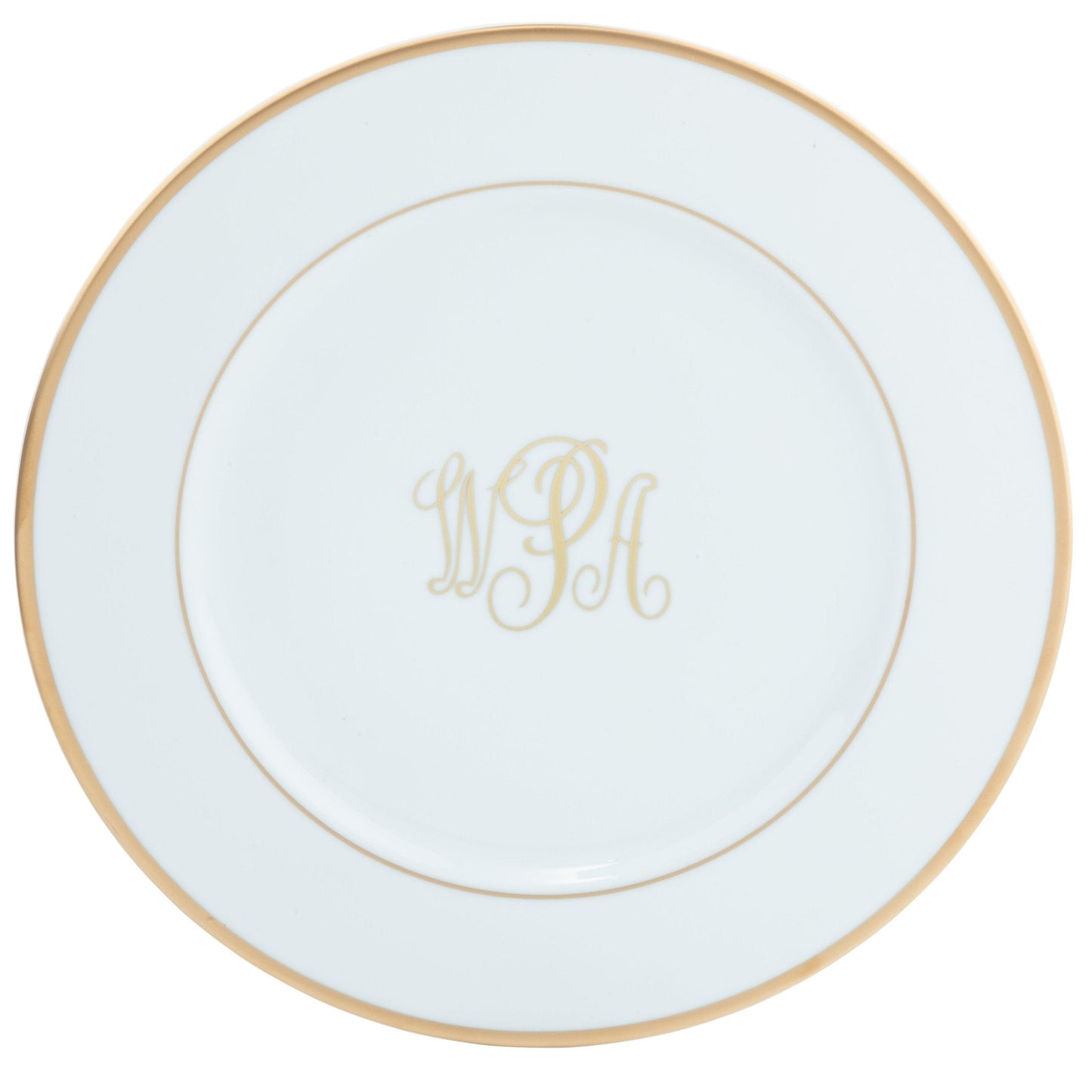 Charger Plate-Monogram Center Well