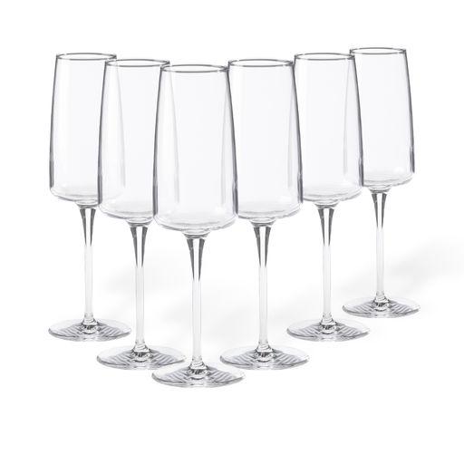 Set/6 flutes, Clear