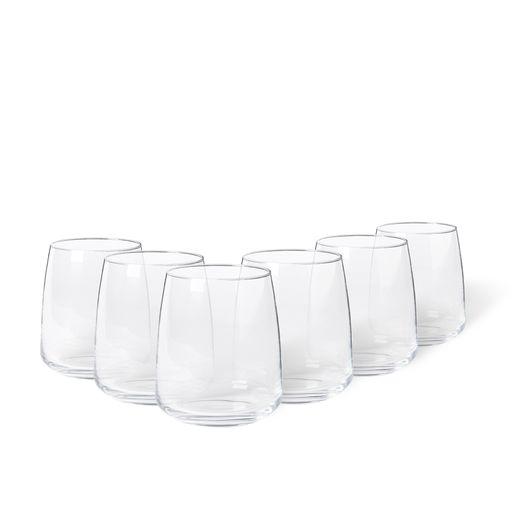 Set/6 tumblers, Clear