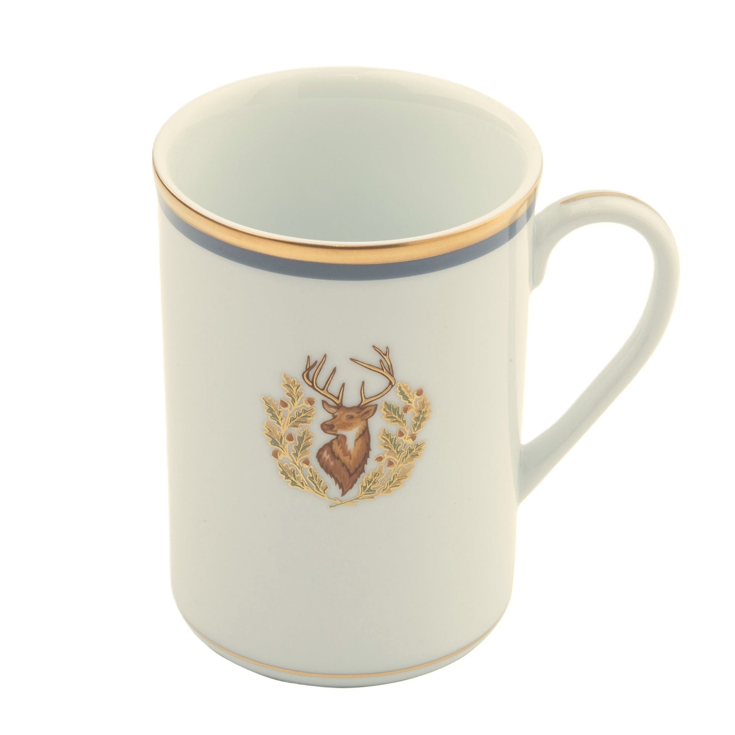 Mug Gold and Gray-Blue Band