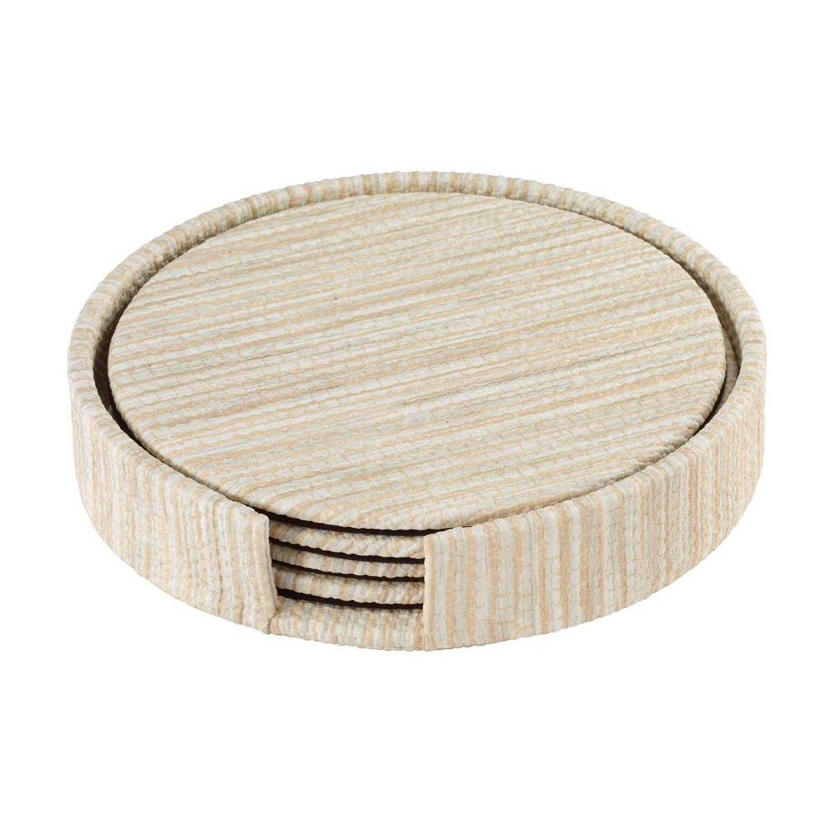 Ecru Coasters - Set of 4