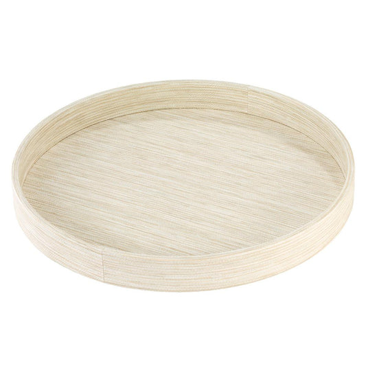 Ecru Round Tray