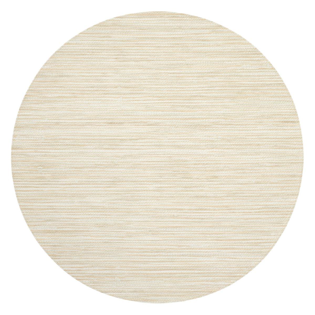 Ecru 15" Round Mat - Set of 4