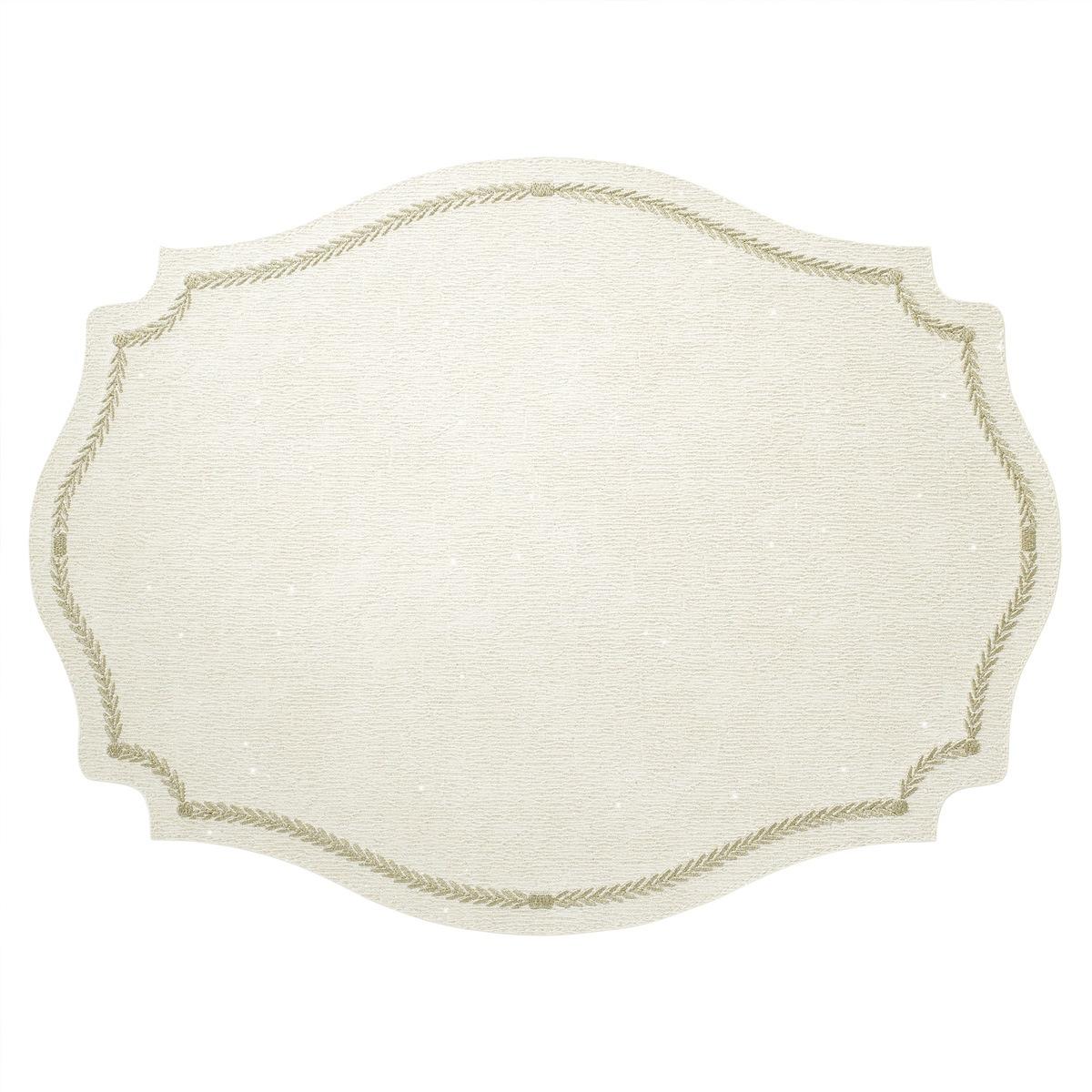 Ivory / Silver Mats - Set of 4