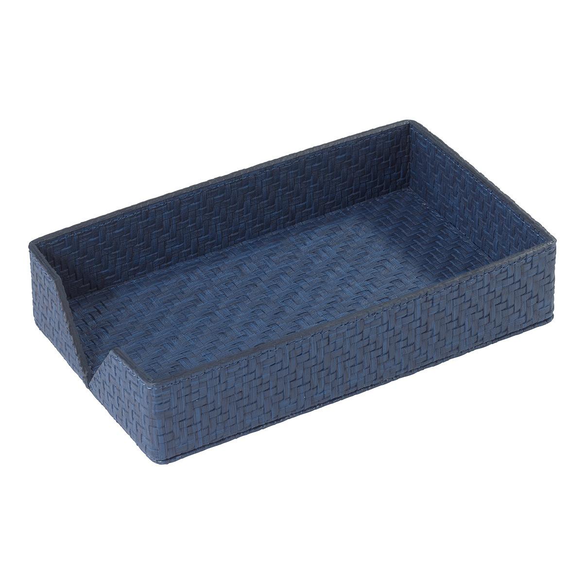 Navy Guest Towel Box