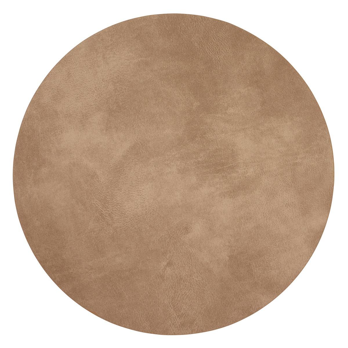 Beige Round Mats - Set of 4