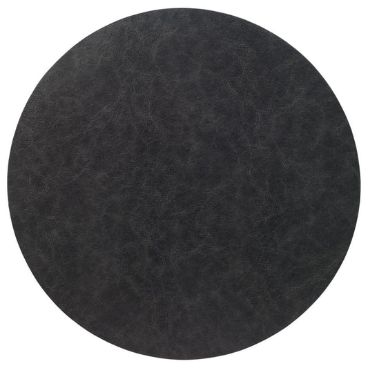 Black Round Mats - Set of 4