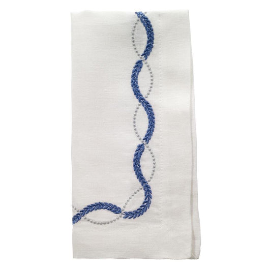Blue & Silver Napkins - Set of 4