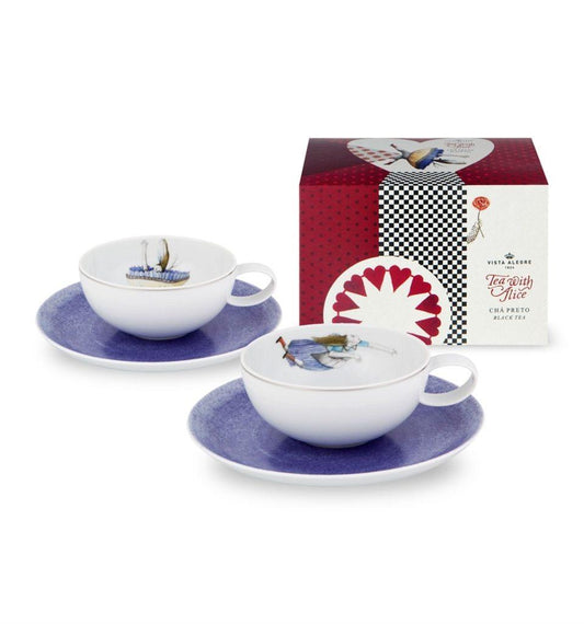 Set 2 Tea cup & saucer + Tea bag (gift box)