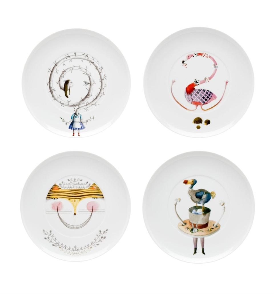Set 4 Dessert Plates (gift box)