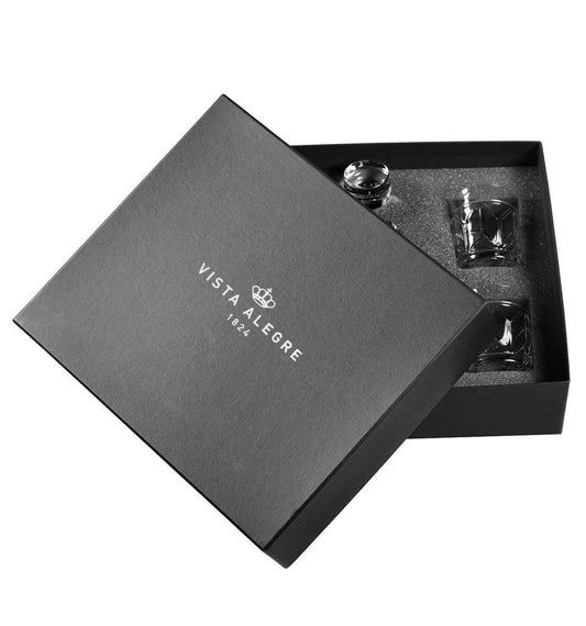 Case with Whisky Decanter and 4 Old Fashion