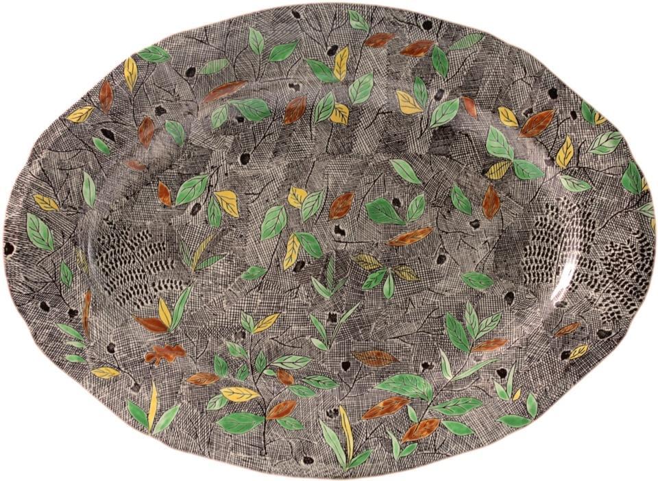 Oval Platter (Foliage)