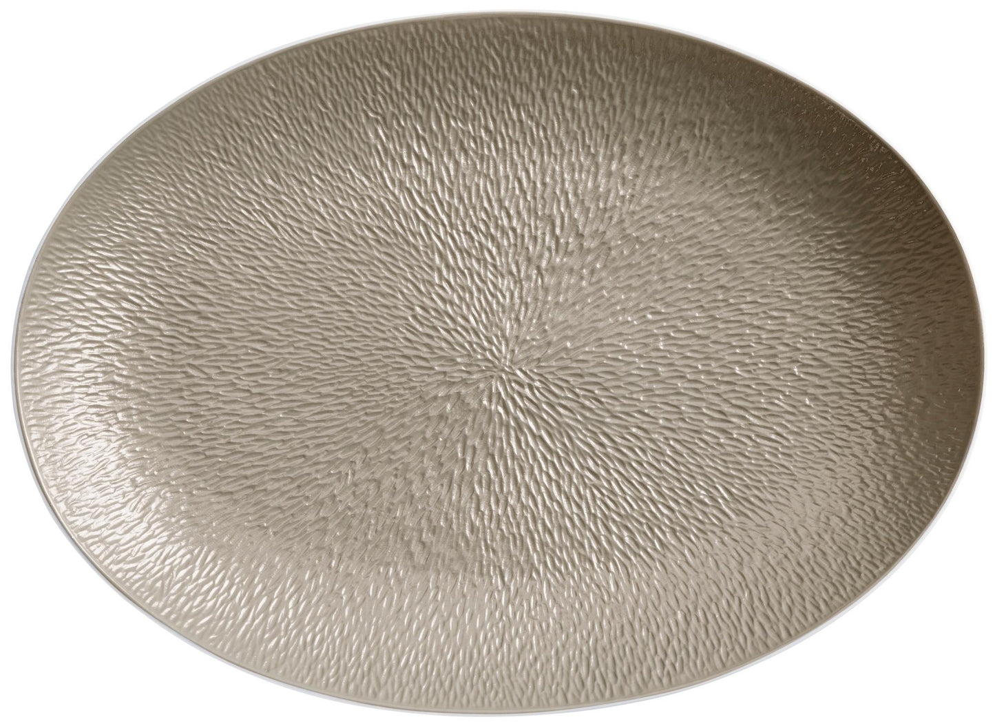 Mineral Irise Warm Grey - Oval Platter 14.2 in