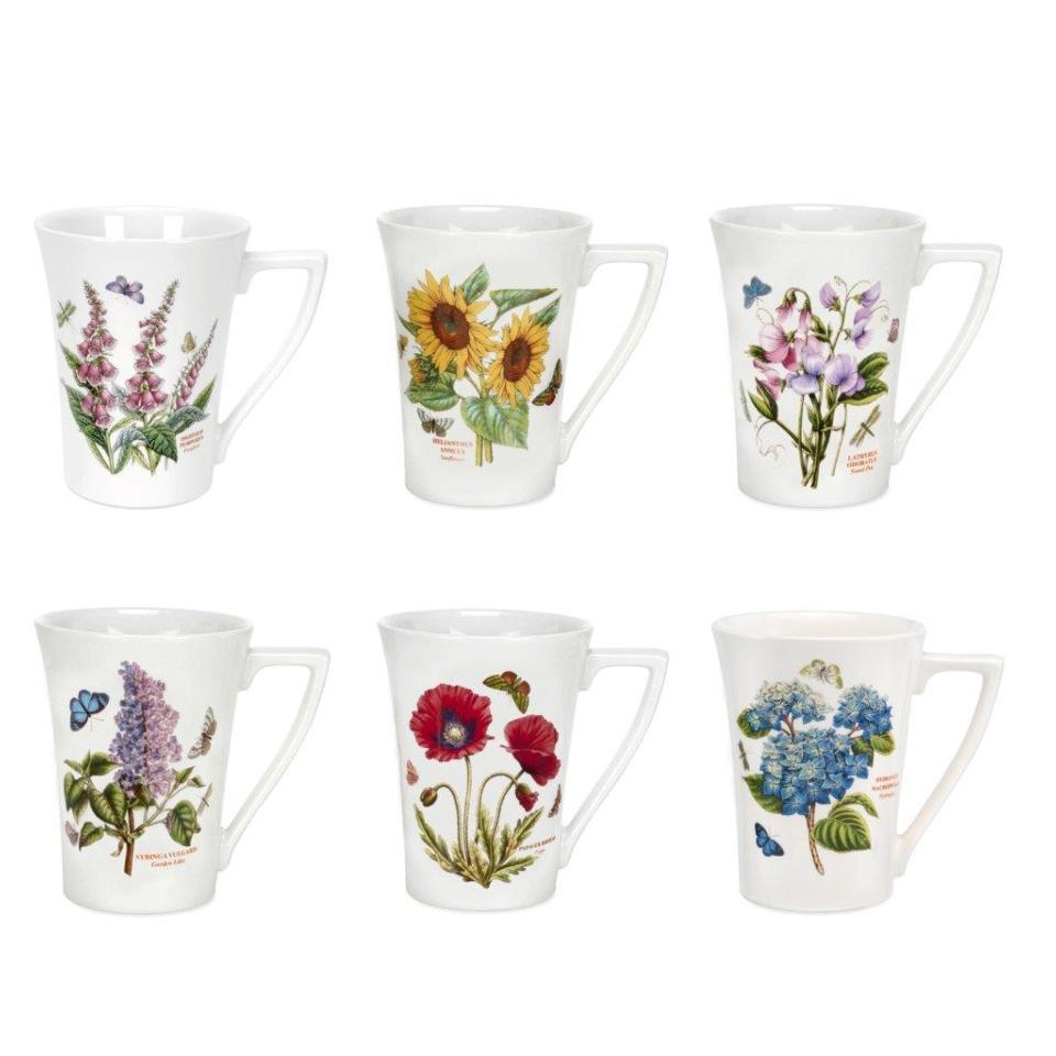 SET OF 6 ASSORTED MANDARIN MUG 10 OZ. 4.5"