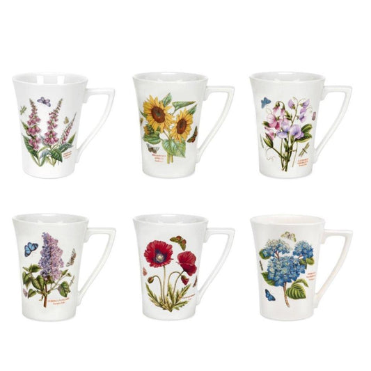 SET OF 6 ASSORTED MANDARIN MUG 10 OZ. 4.5"