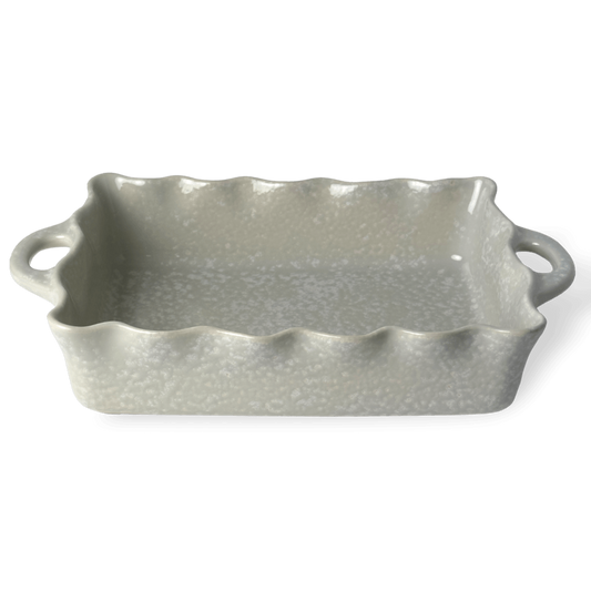 Gray Large Ruffled Baker