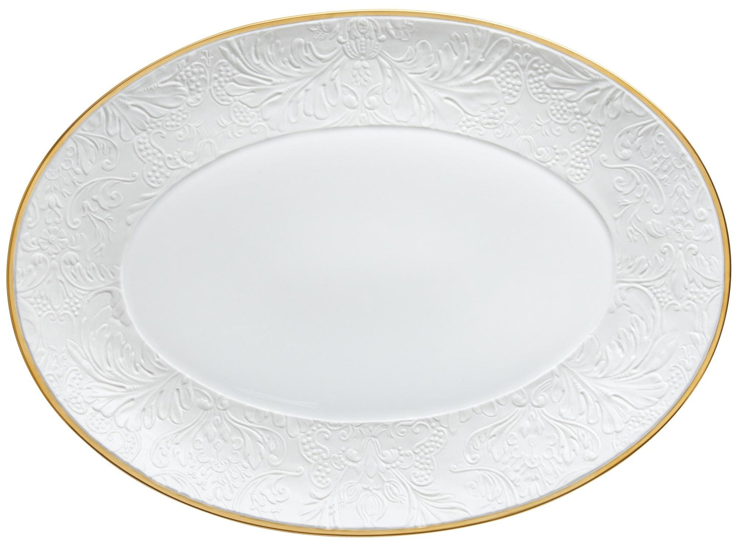 Gold - Oval Platter 14.2 x 10.2 in