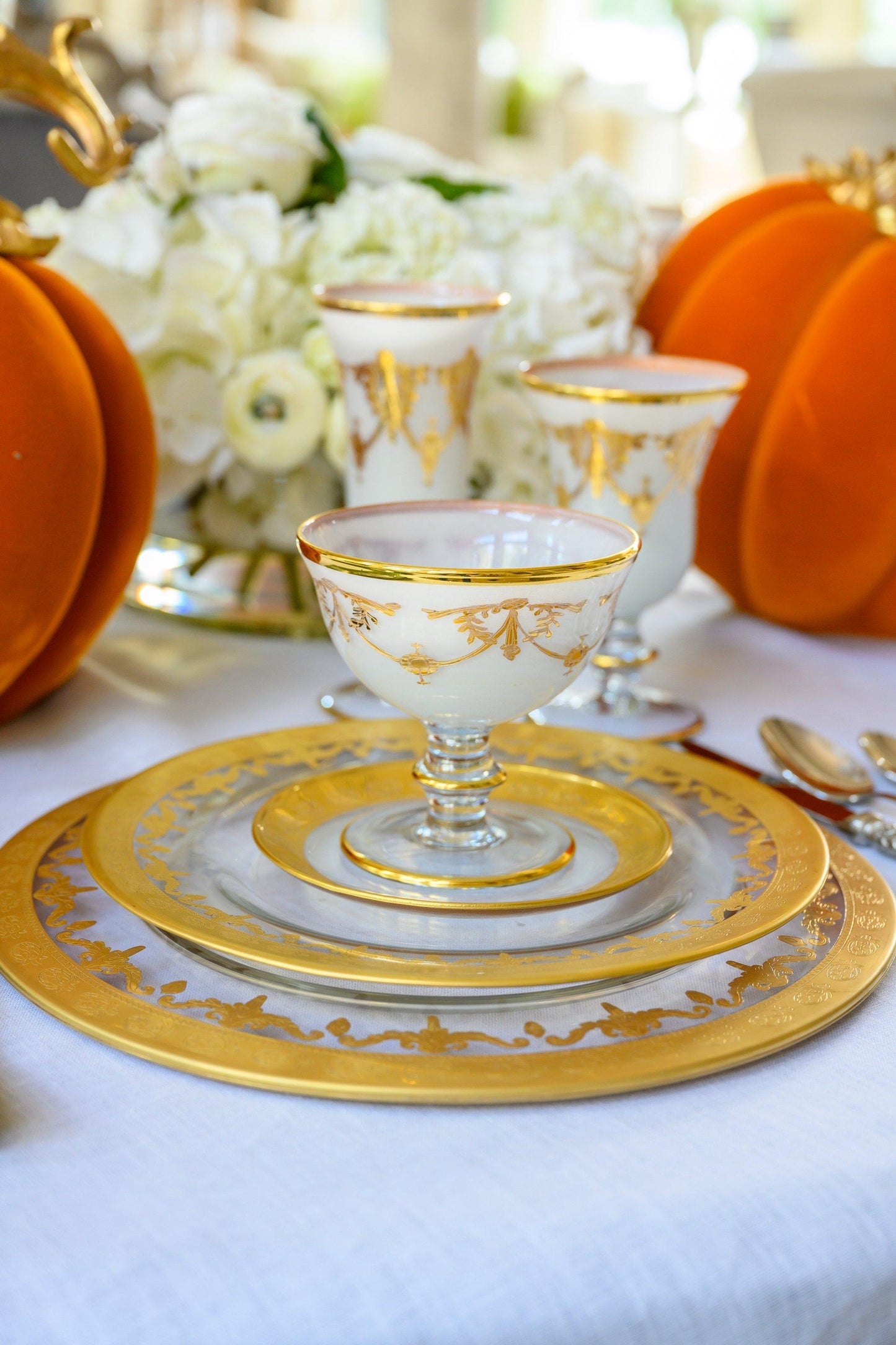 Rialto Borghese Gold with White Compote