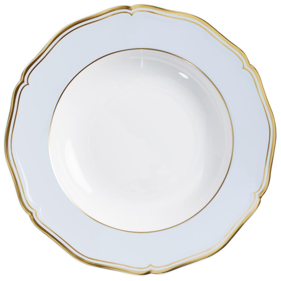 Or Blue Grey - French Rim Soup Plate 9.1 in