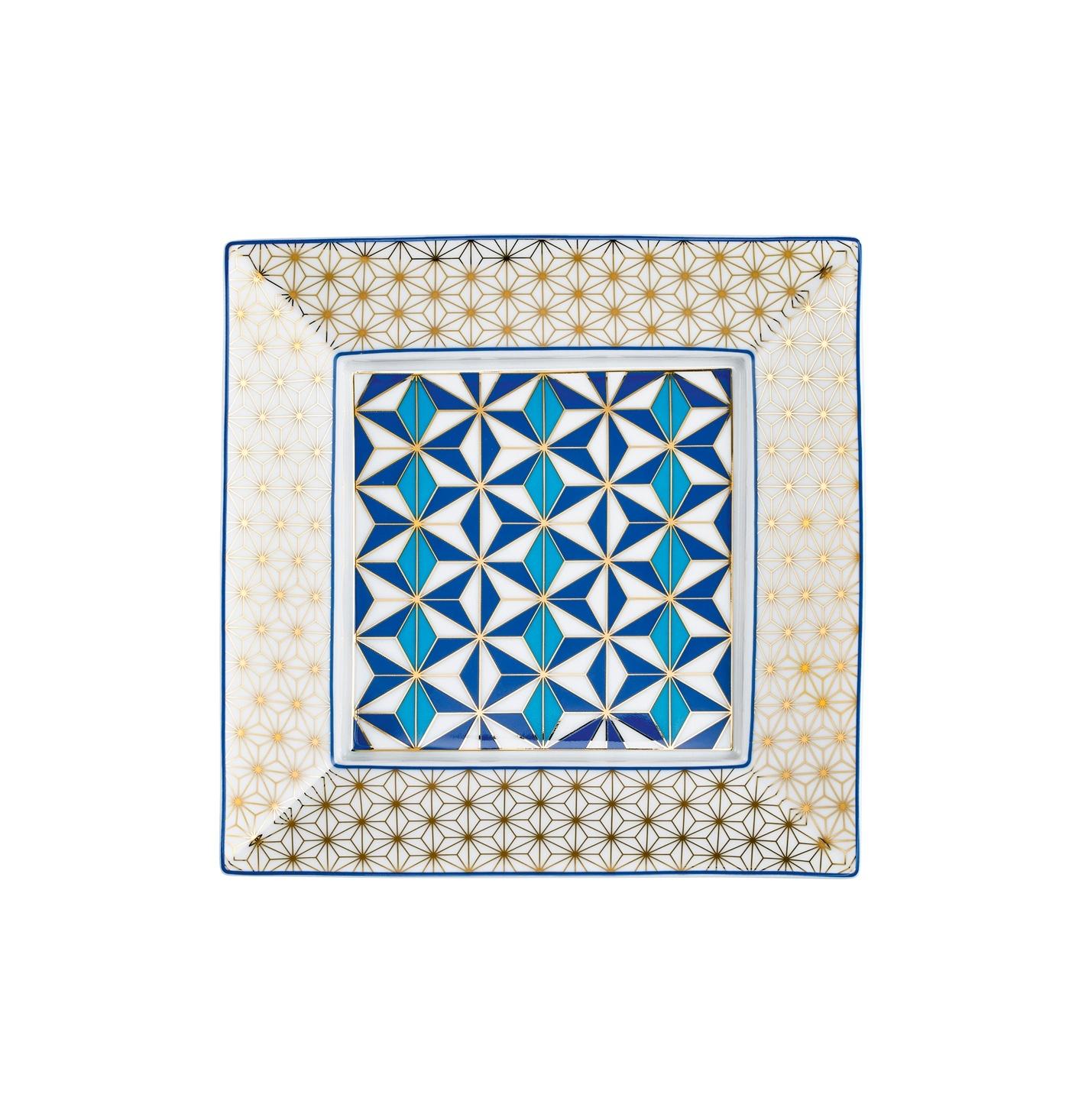 Raynaud Mosaic - Square Trinket Tray M&eacute;dina blue 6.69 x 6.69 in in a gift box