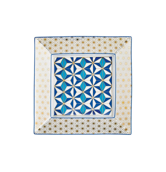 Raynaud Mosaic - Square Trinket Tray Medina blue 6.69 x 6.69 in in a gift box