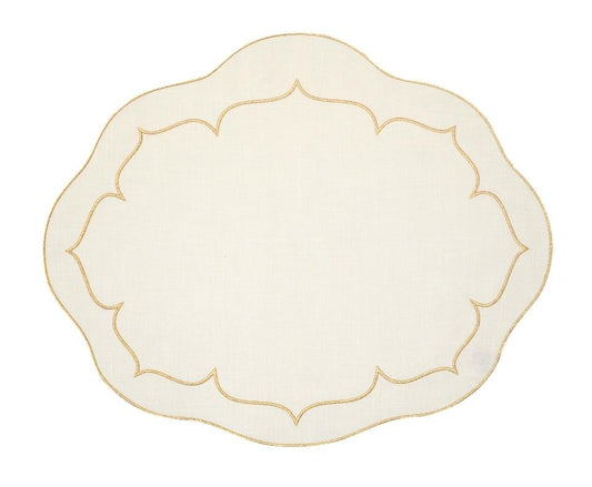 Ivory w/ Gold - Set of 2