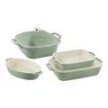 Staub Stoneware 5-pc, Mixed Baking Dish Set, eucalyptus