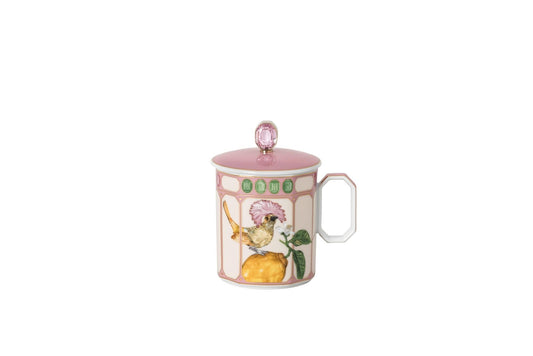 Mug w/Lid 13 oz Flycatcher Pink