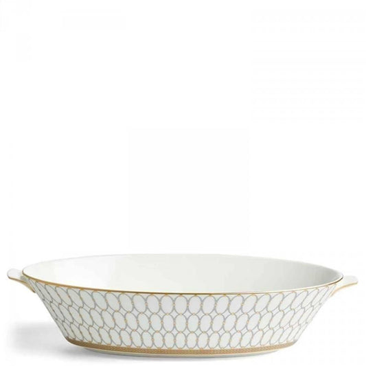 Renaissance Grey Oval Serving Bowl by Wedgwood