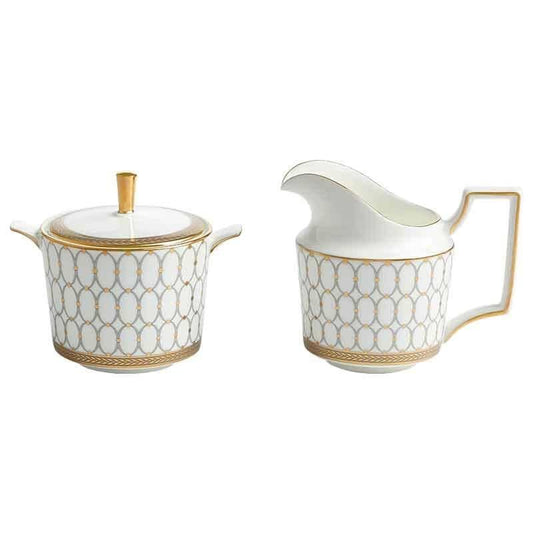 Renaissance Grey Cream and Sugar by Wedgwood
