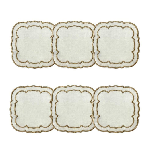 Ivory with Gold - Boxed Set of 6