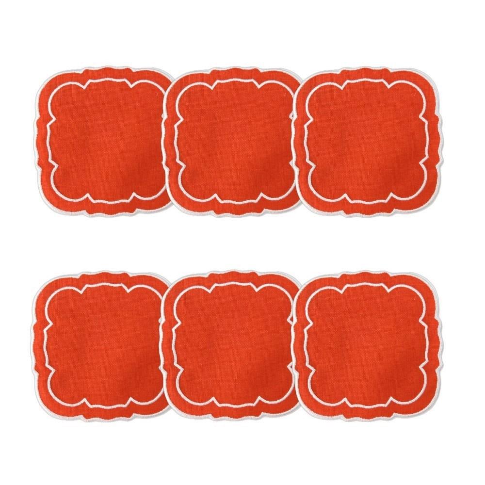 Orange / White - Boxed Set of 6